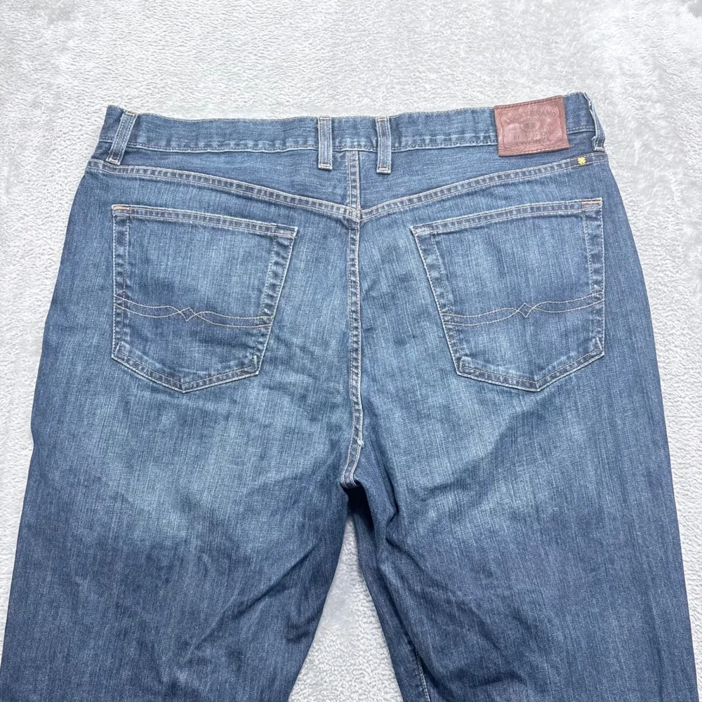 Lucky Brand 481 Relaxed Straight Jeans Mens 40x32 Blue Medium Wash Stretch Denim